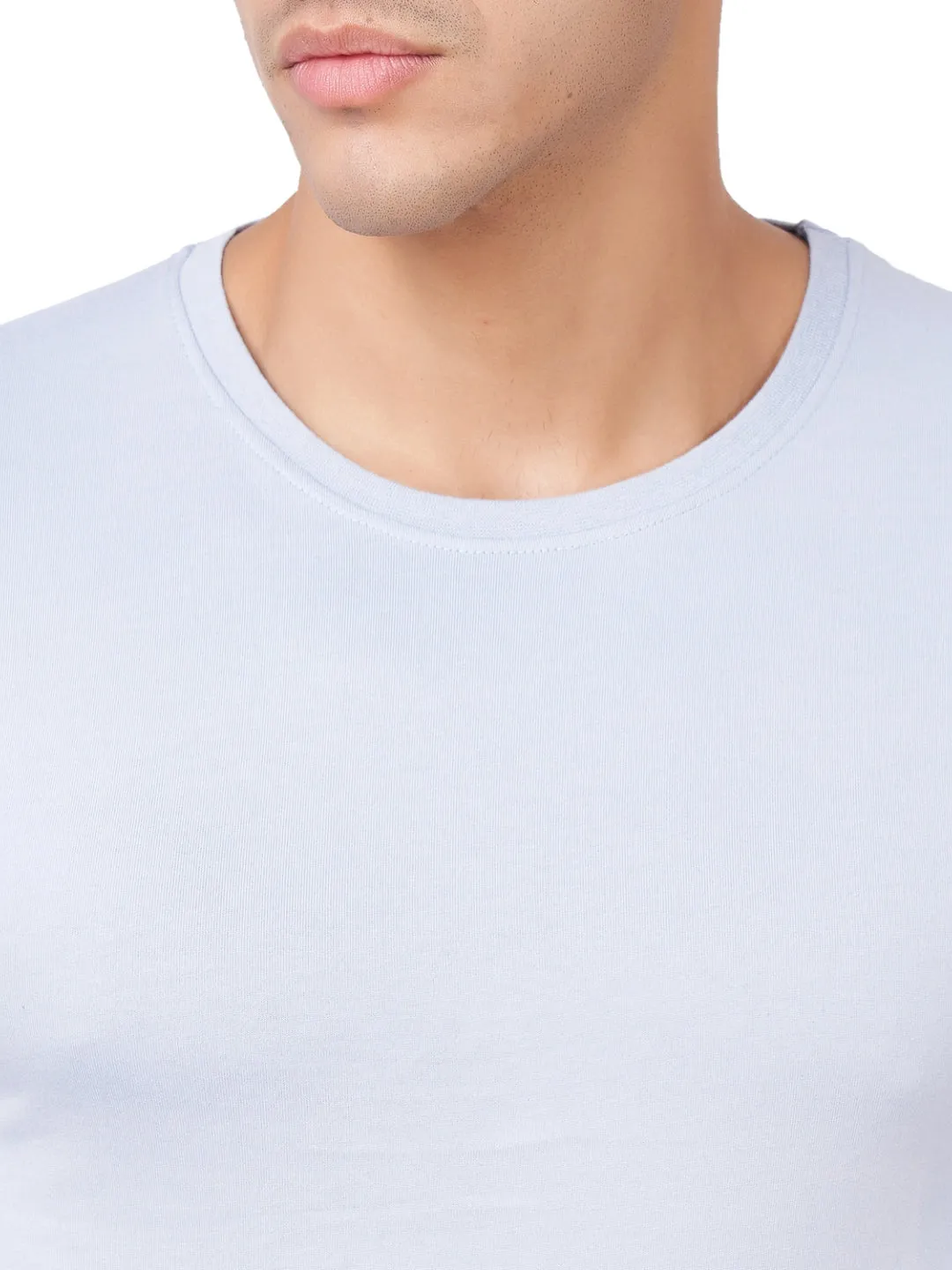 100 % Cotton Round Neck Solid Regular Full Sleeve T-Shirt