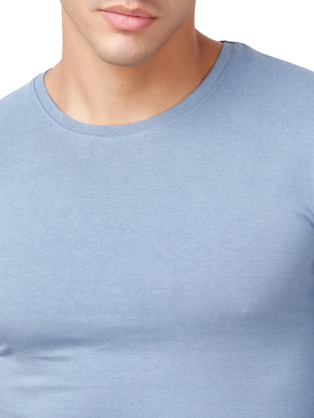 100 % Cotton Round Neck Solid Regular Full Sleeve T-Shirt