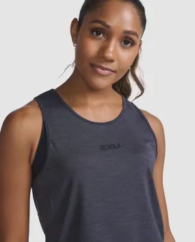 2XU Womens Motion Tank - India Ink/Black