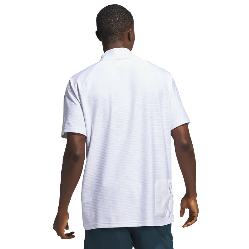 ADIDAS Adicross Mock Neck Men's Polo (White)