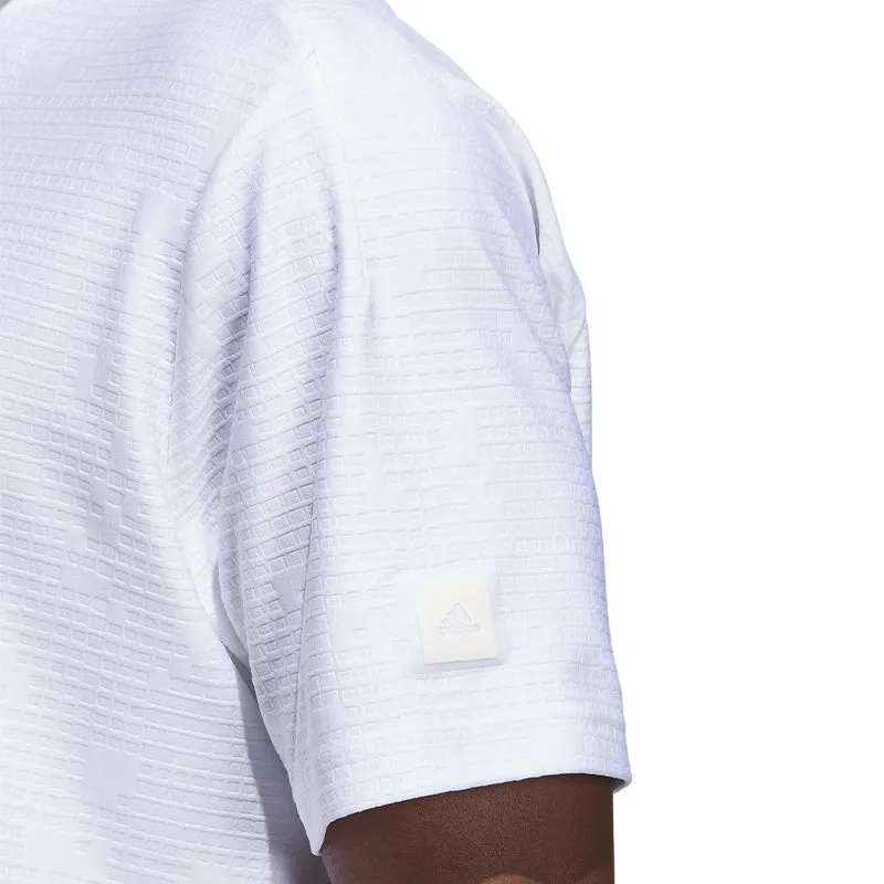 ADIDAS Adicross Mock Neck Men's Polo (White)