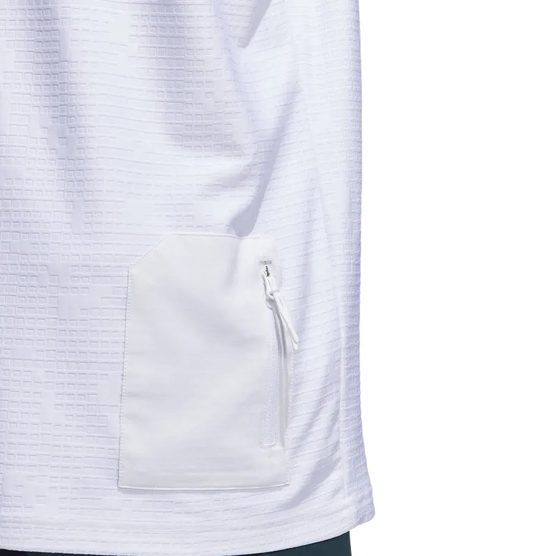 ADIDAS Adicross Mock Neck Men's Polo (White)