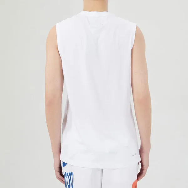 Air Jordan Training Sports Quick-dry Knit Round Collar Vest Men's White