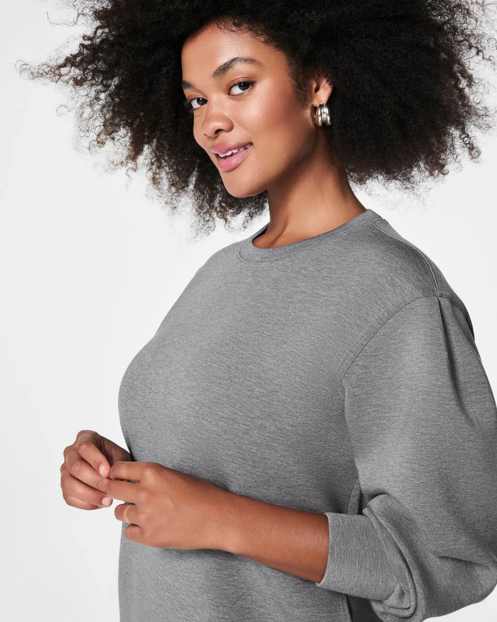 AirEssentials Crew Neck Medium Heather Grey Dress