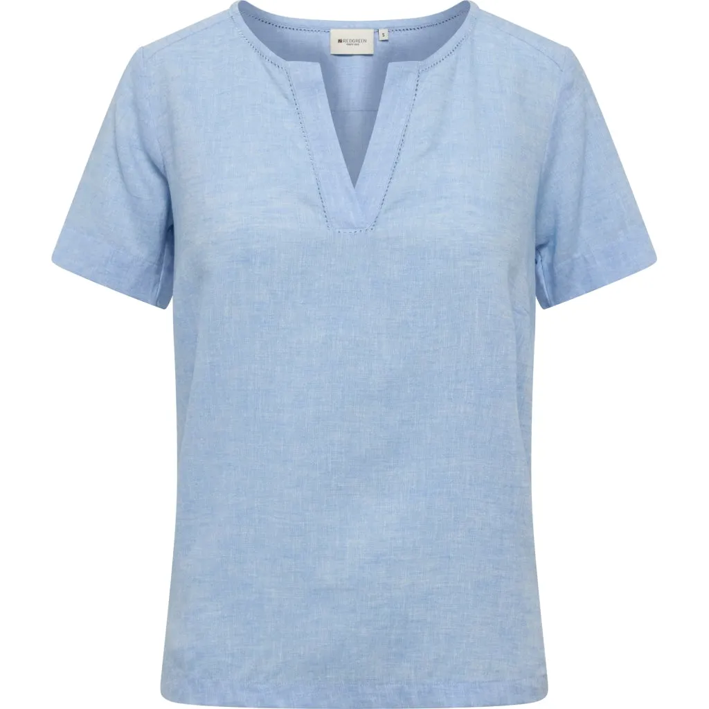 Alexia Shirt - Sky Blue Melange