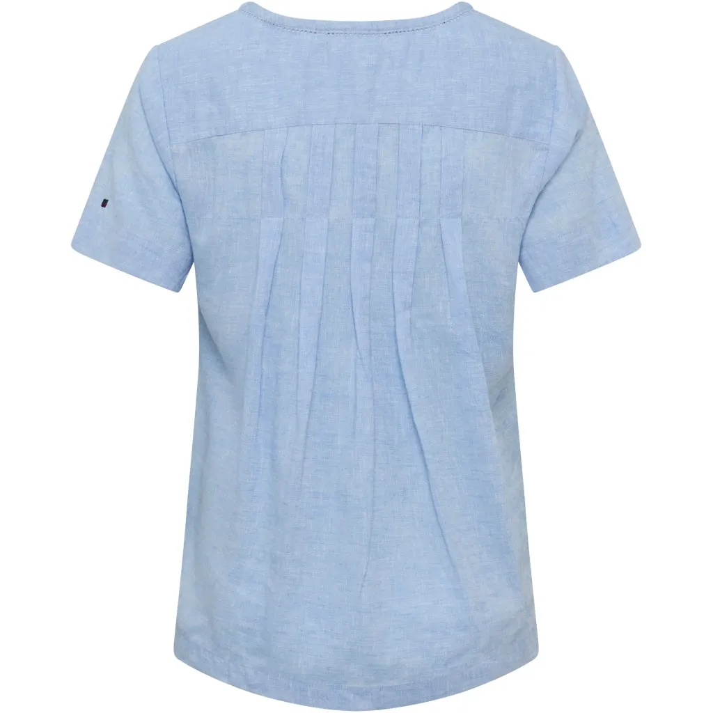 Alexia Shirt - Sky Blue Melange