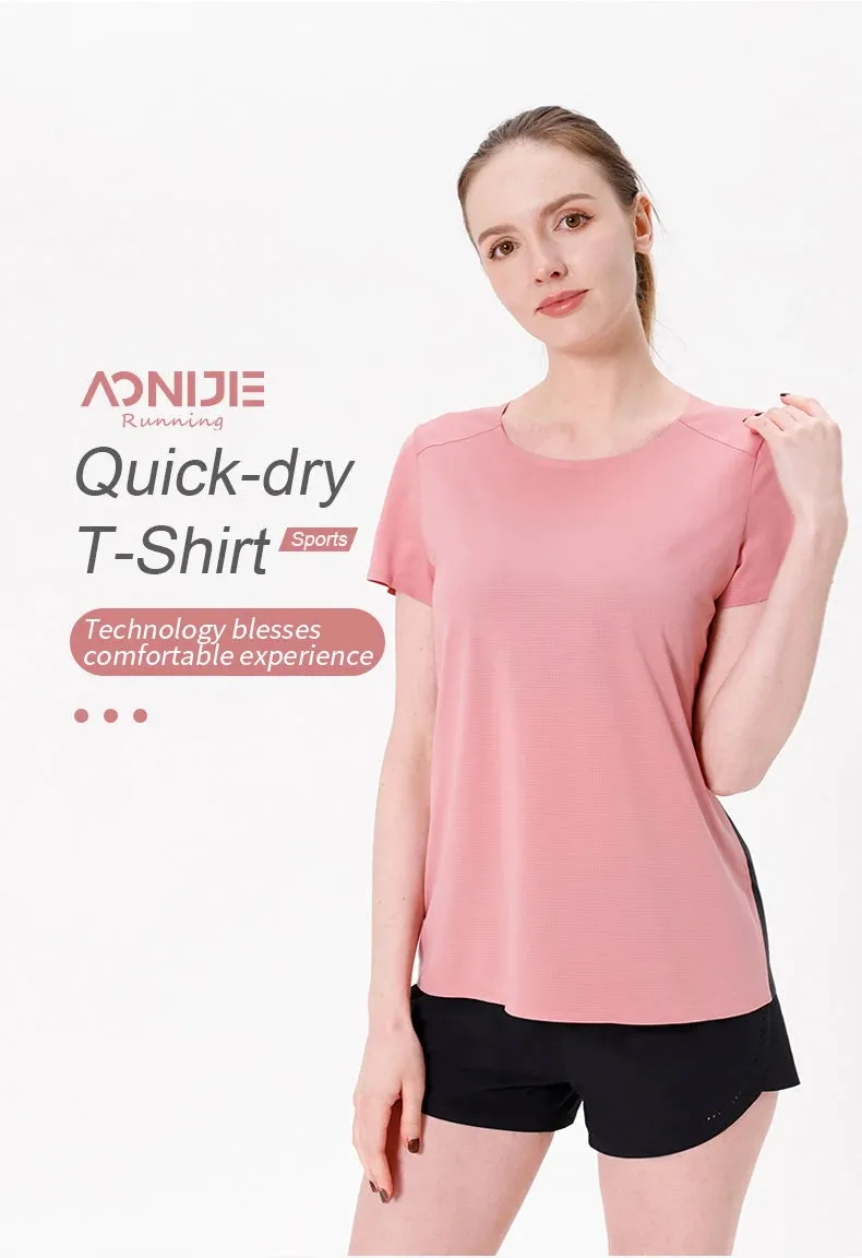 AONIJIE FW5117 Women’s Quick-Dry Short Sleeve T-Shirt | Breathable Activewear for Running & Gym