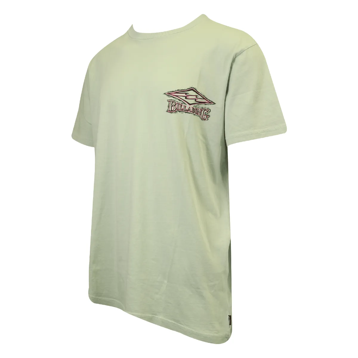 Billabong Men's T-Shirt Pastel Green Graphic Print S/S (S15)