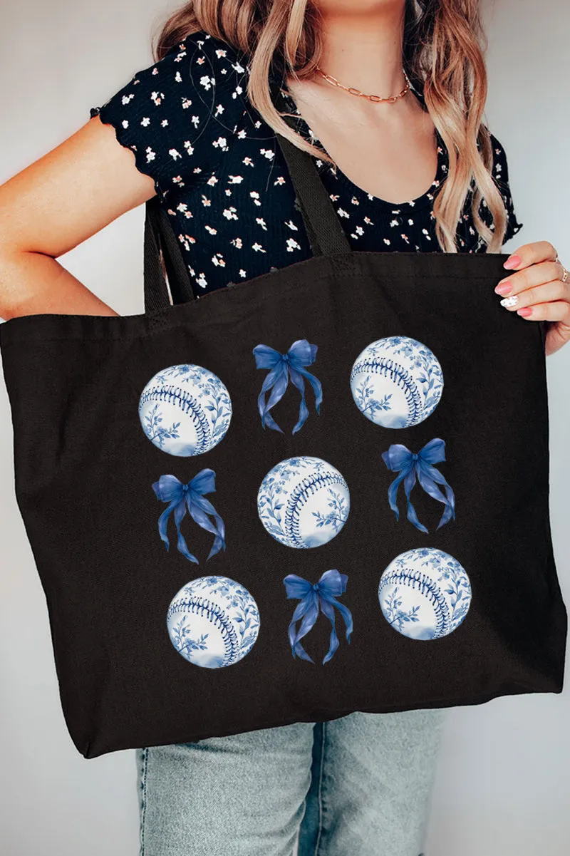 Blue Ribbon Diamond Canvas Jumbo Tote