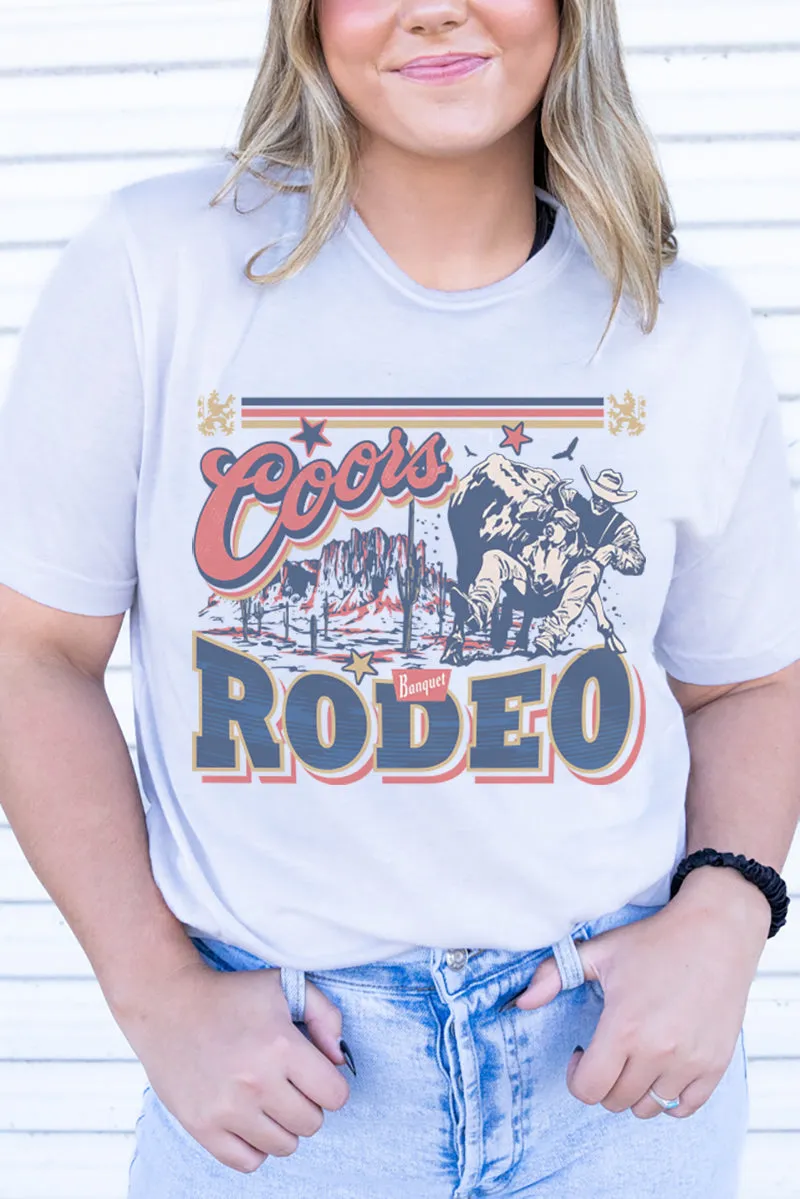 Bull Rider Coors Rodeo Adult Soft-Tek Blend T-Shirt