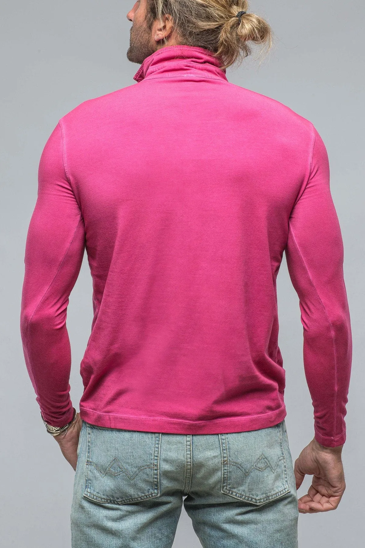 Cafe Paco LS Polo Shirt In Raspberry