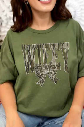 Camo Wifey Coquette Premium Cotton Unisex T-Shirt