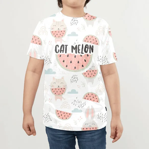 Cat Melon KIDS ALL-OVER PRINT T-SHIRT