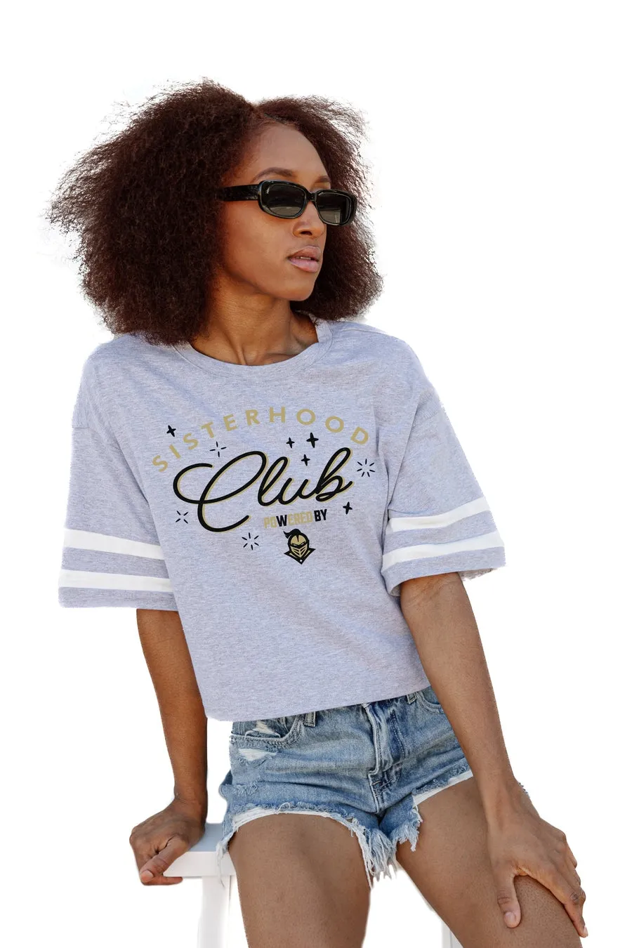 CENTRAL FLORIDA KNIGHTS SISTERHOOD CLUB DROP SHOULDER MID-CROP TEE