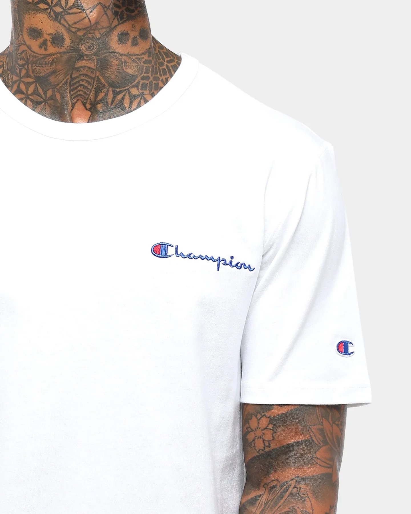 Champion Heritage Embroidered Script T-Shirt White