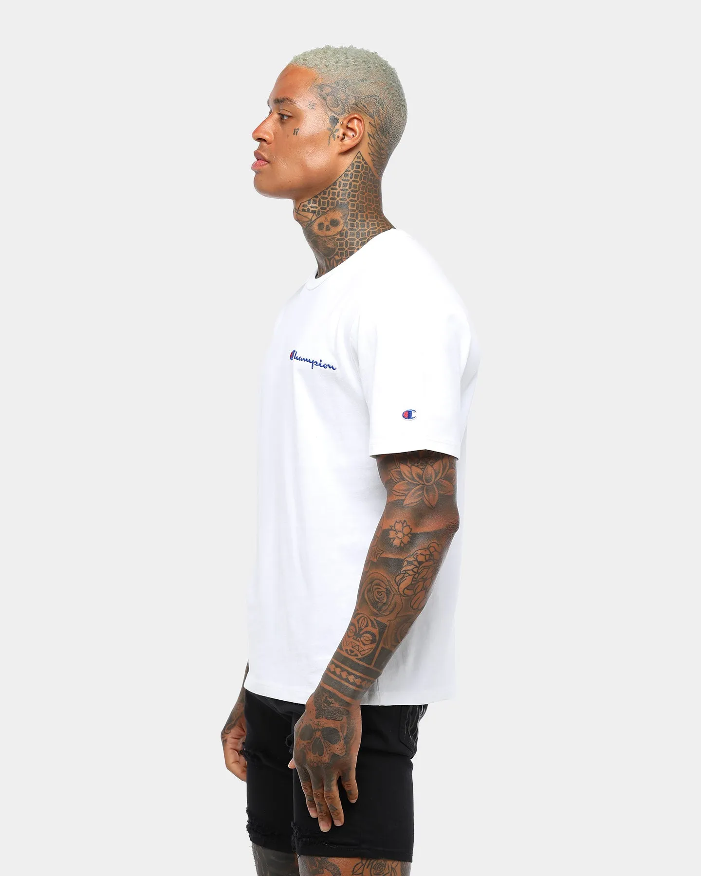 Champion Heritage Embroidered Script T-Shirt White