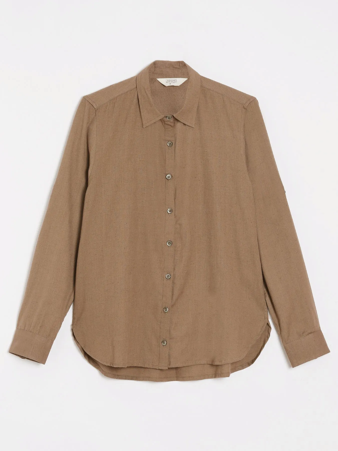 Coffee Brown Airy-Linen Shirt