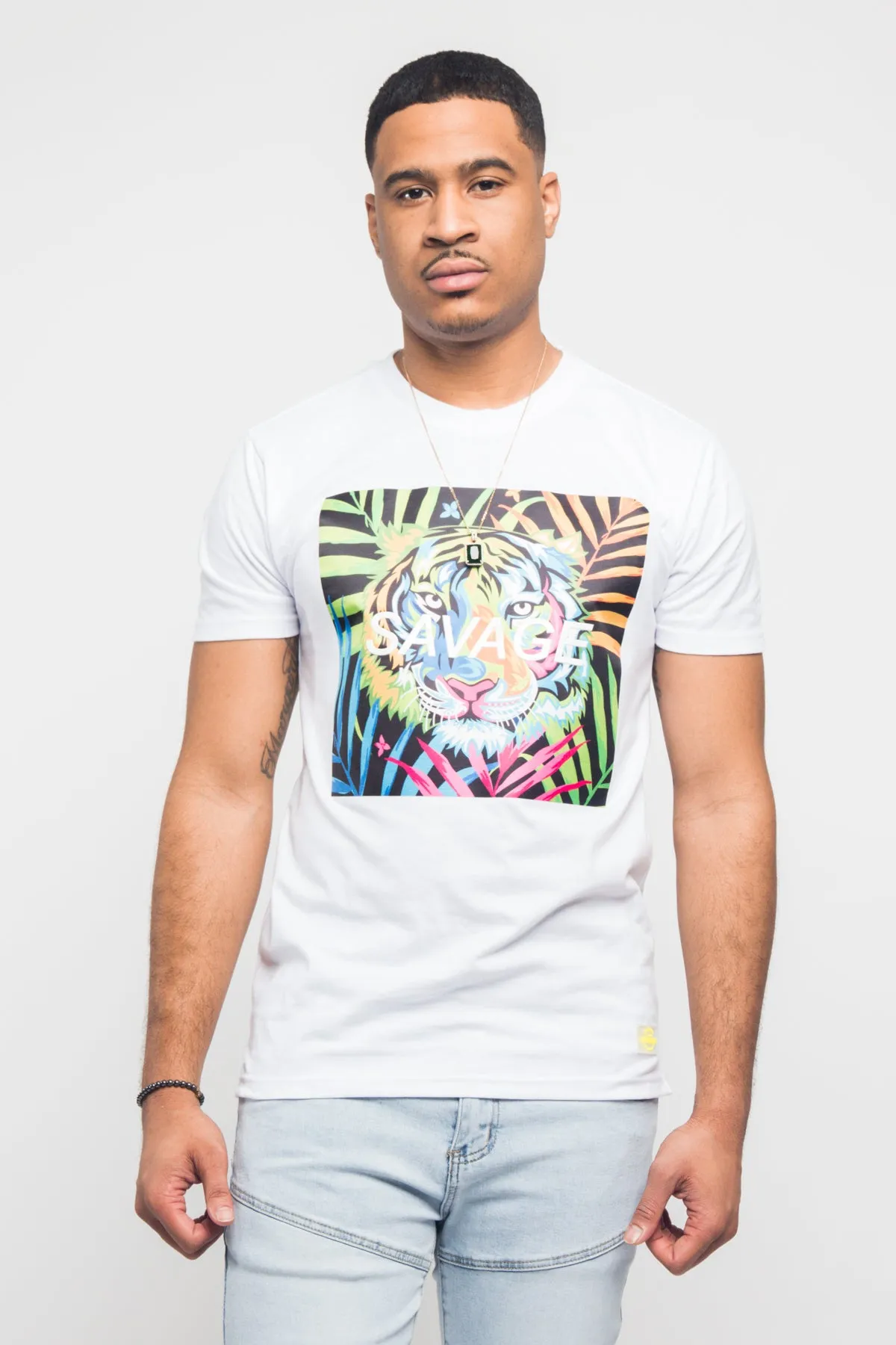 Colorful Tiger Savage T- Shirt