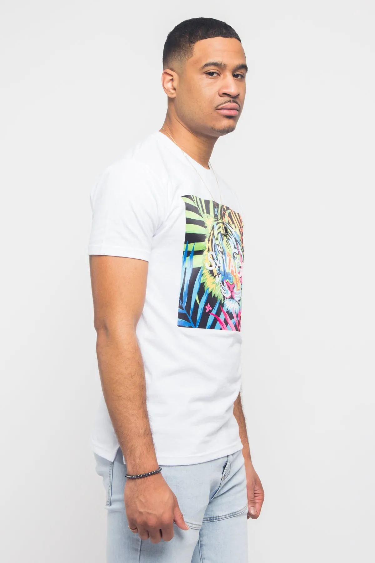 Colorful Tiger Savage T- Shirt