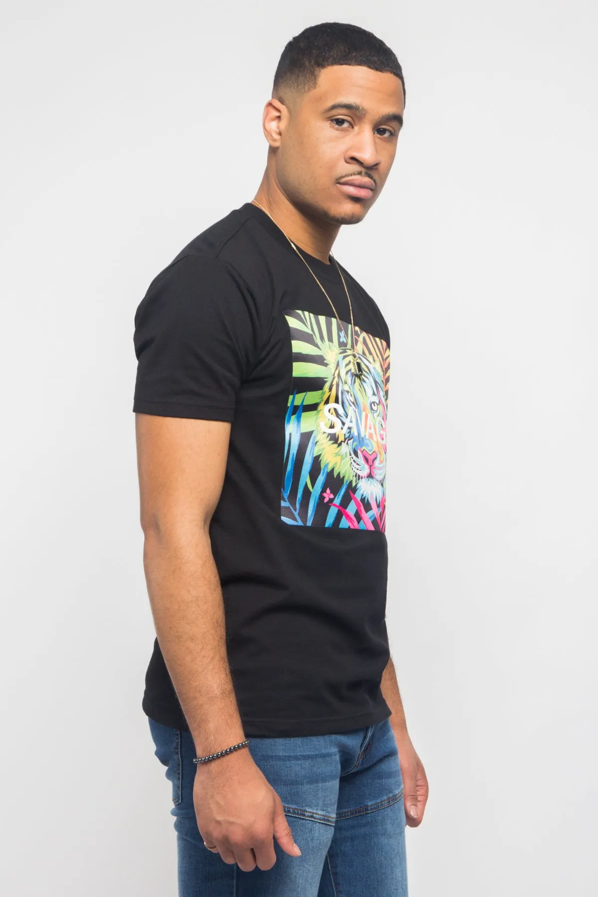 Colorful Tiger Savage T- Shirt