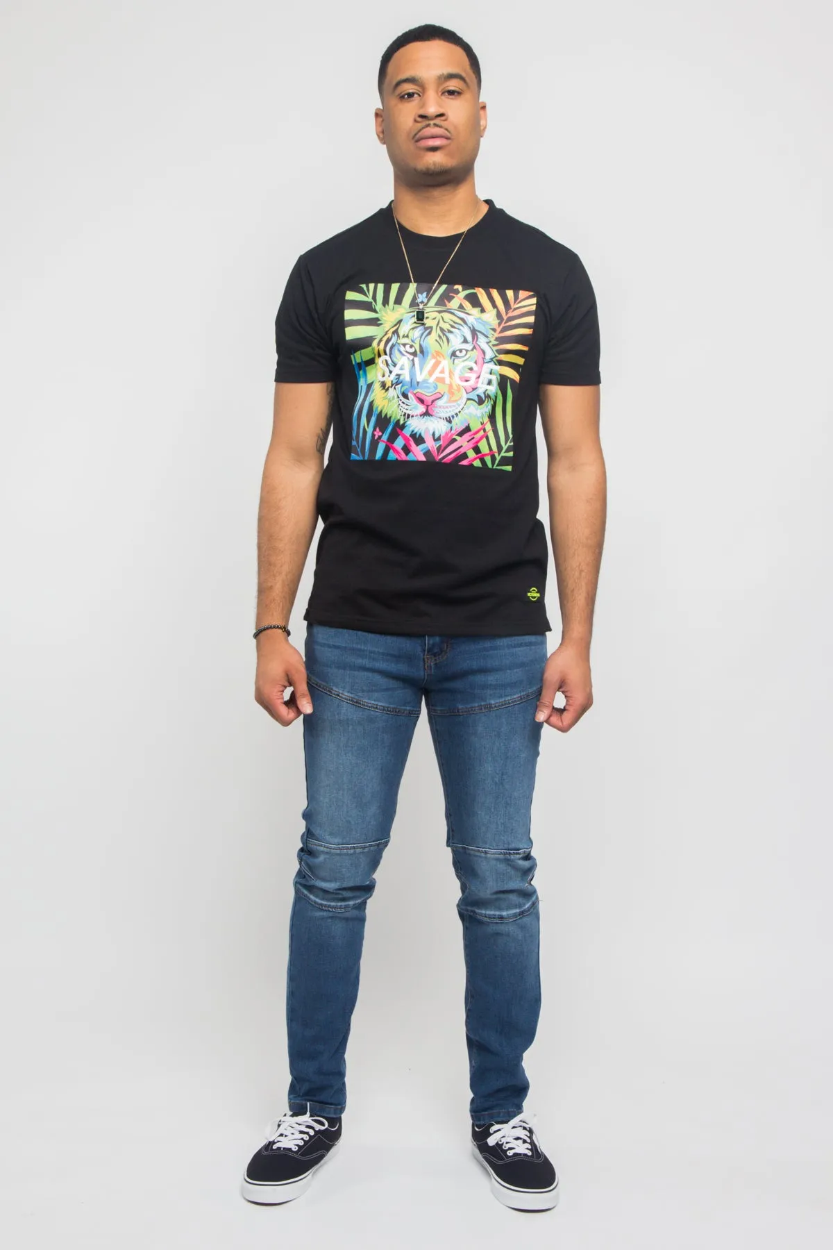 Colorful Tiger Savage T- Shirt