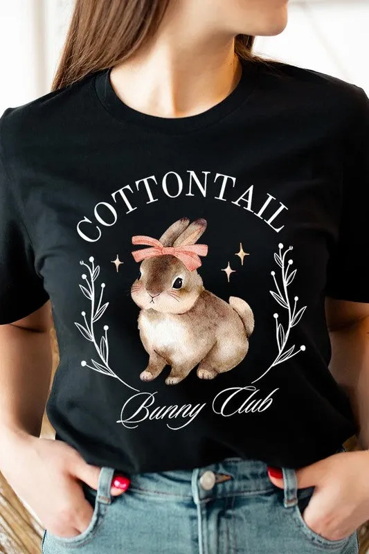 Cottontail Bunny Club Easter Graphic T Shirts