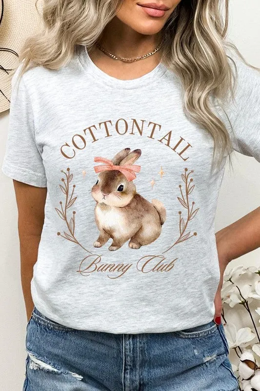 Cottontail Bunny Club Easter Graphic T Shirts