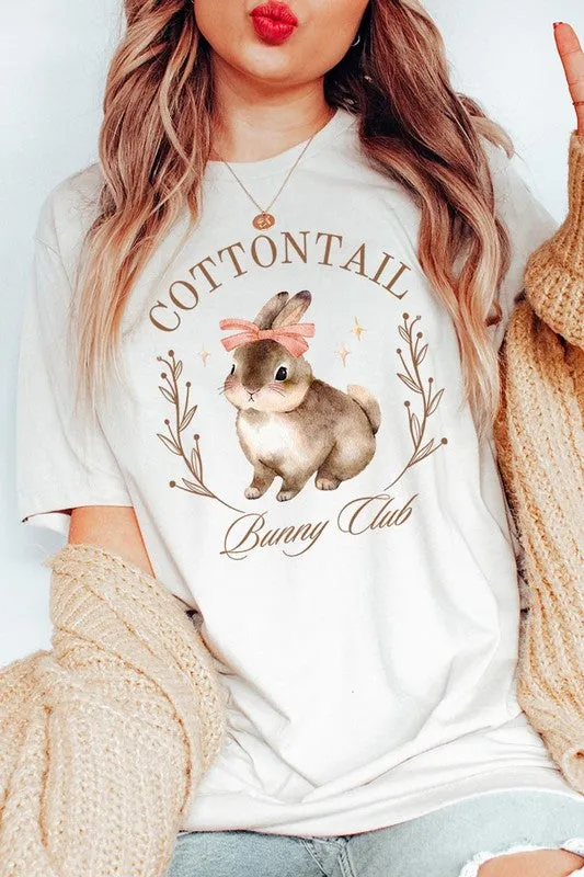 Cottontail Bunny Club Easter Graphic T Shirts