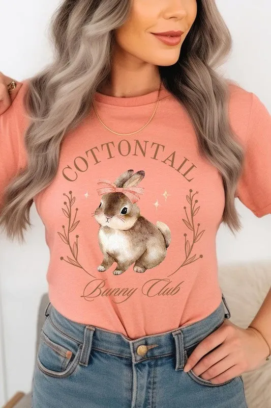 Cottontail Bunny Club Easter Graphic T Shirts