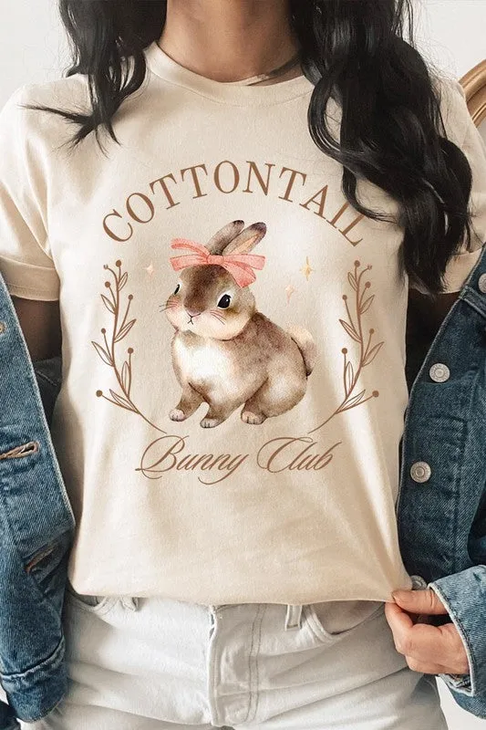 Cottontail Bunny Club Easter Graphic T Shirts