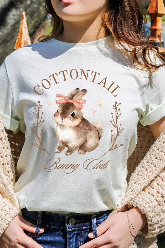 Cottontail Bunny Club Easter Graphic T Shirts