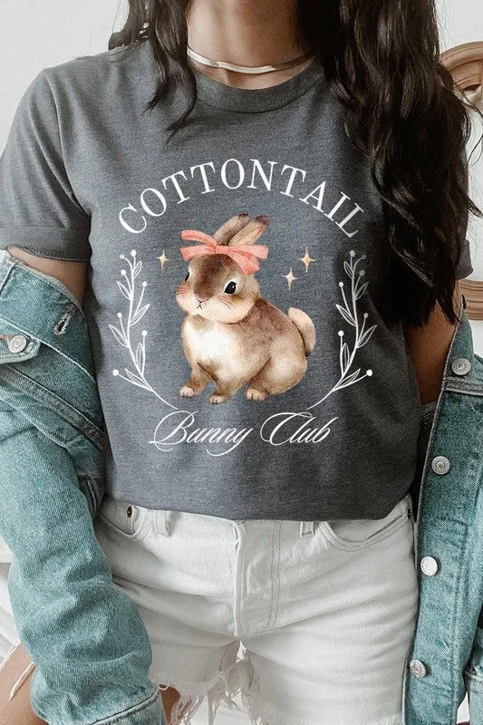 Cottontail Bunny Club Easter Graphic T Shirts