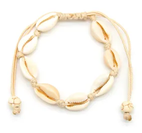 Cowrie Sea Shell Adjustable Bracelet