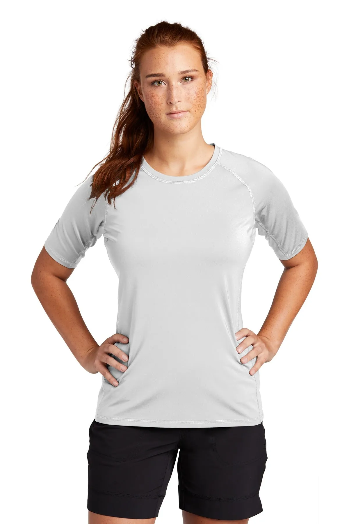 Custom Embroidered - Sport-Tek ® Ladies Rashguard Tee. LST470