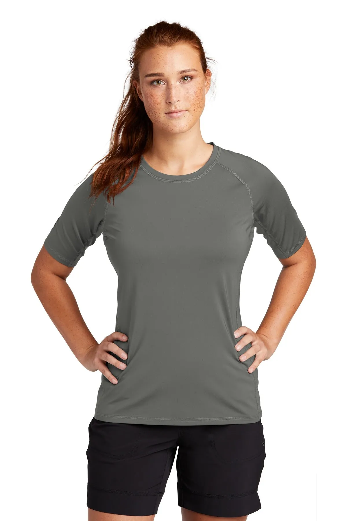 Custom Embroidered - Sport-Tek ® Ladies Rashguard Tee. LST470