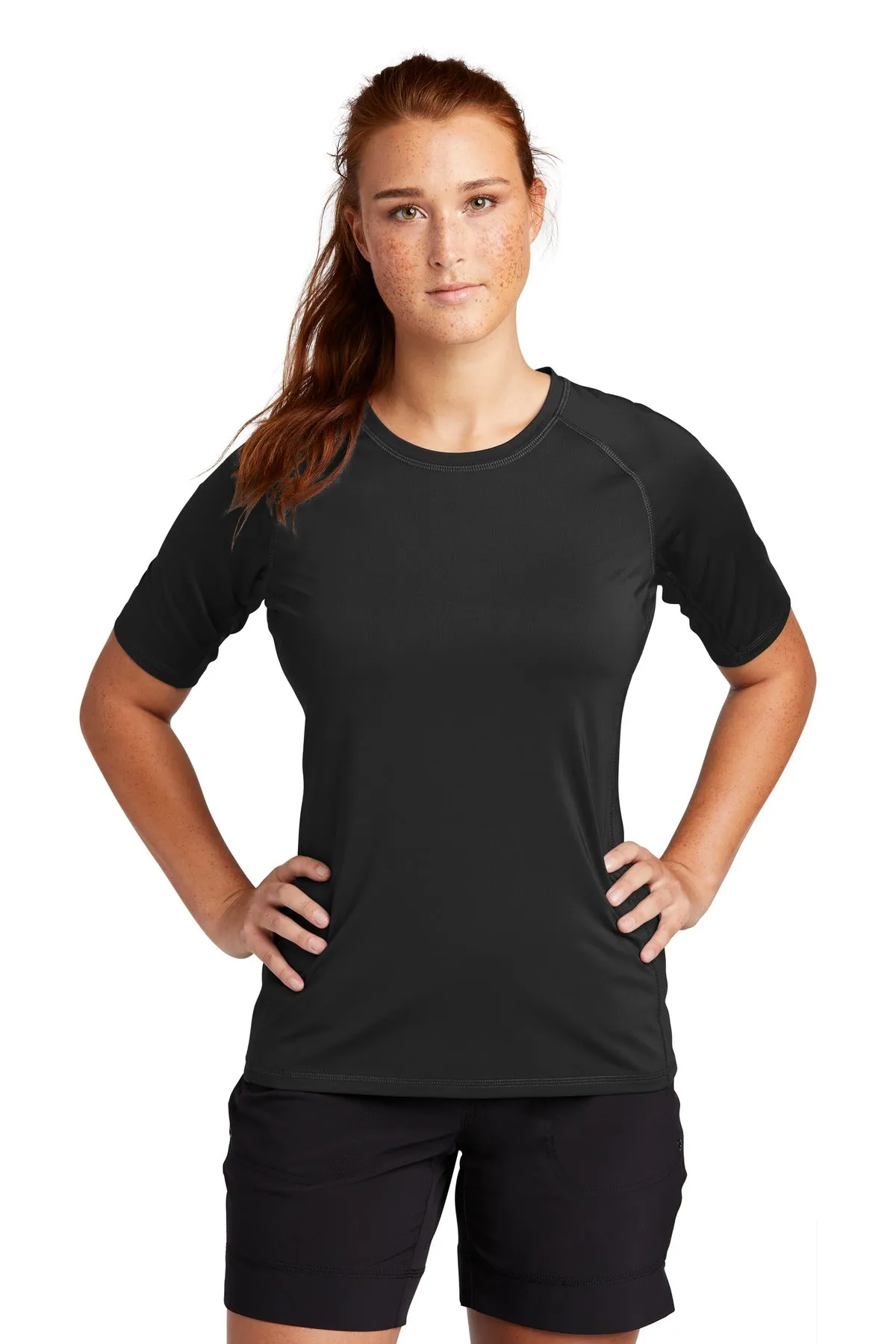 Custom Embroidered - Sport-Tek ® Ladies Rashguard Tee. LST470