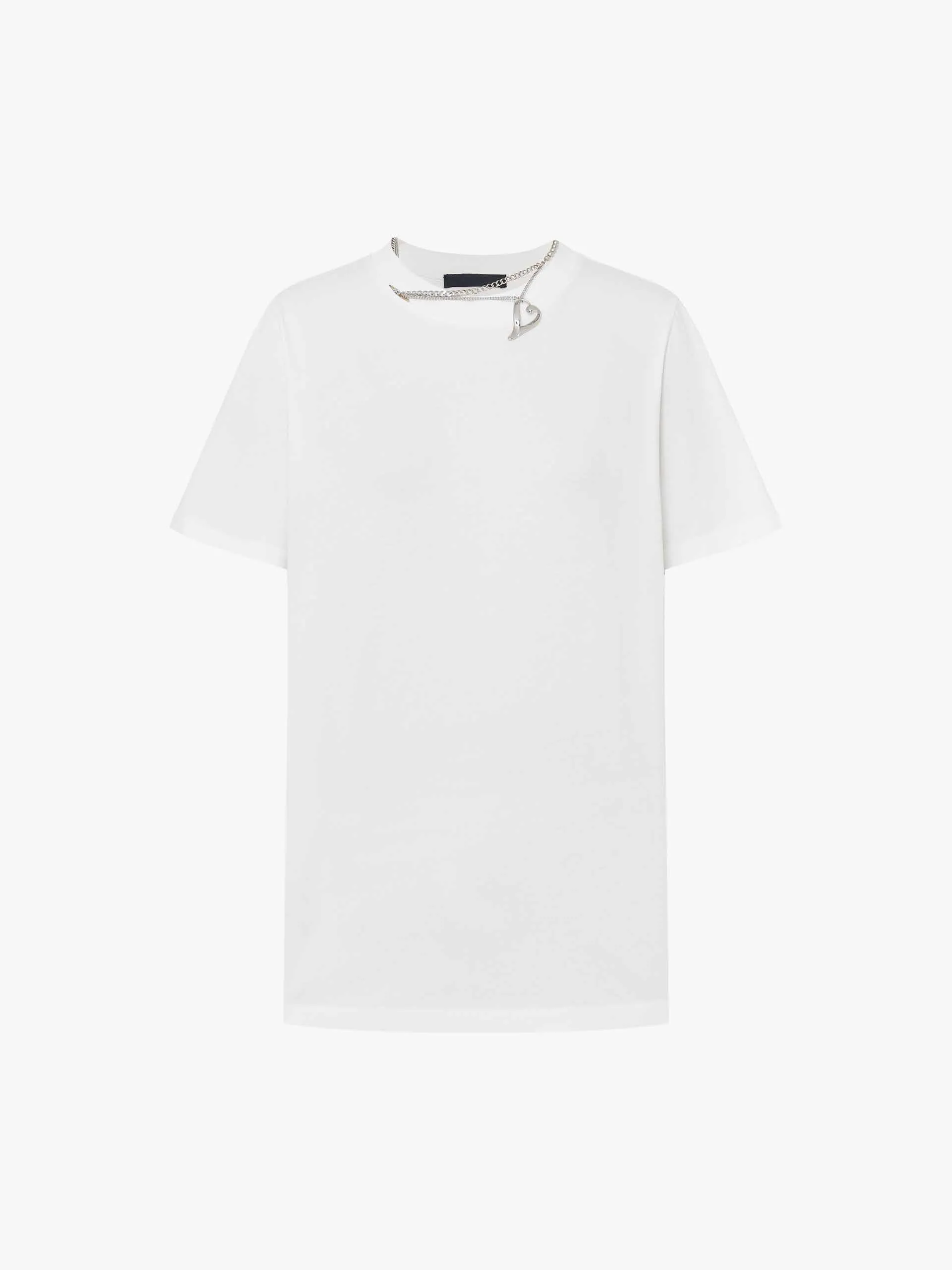 Cutout Neck Cotton T-shirts