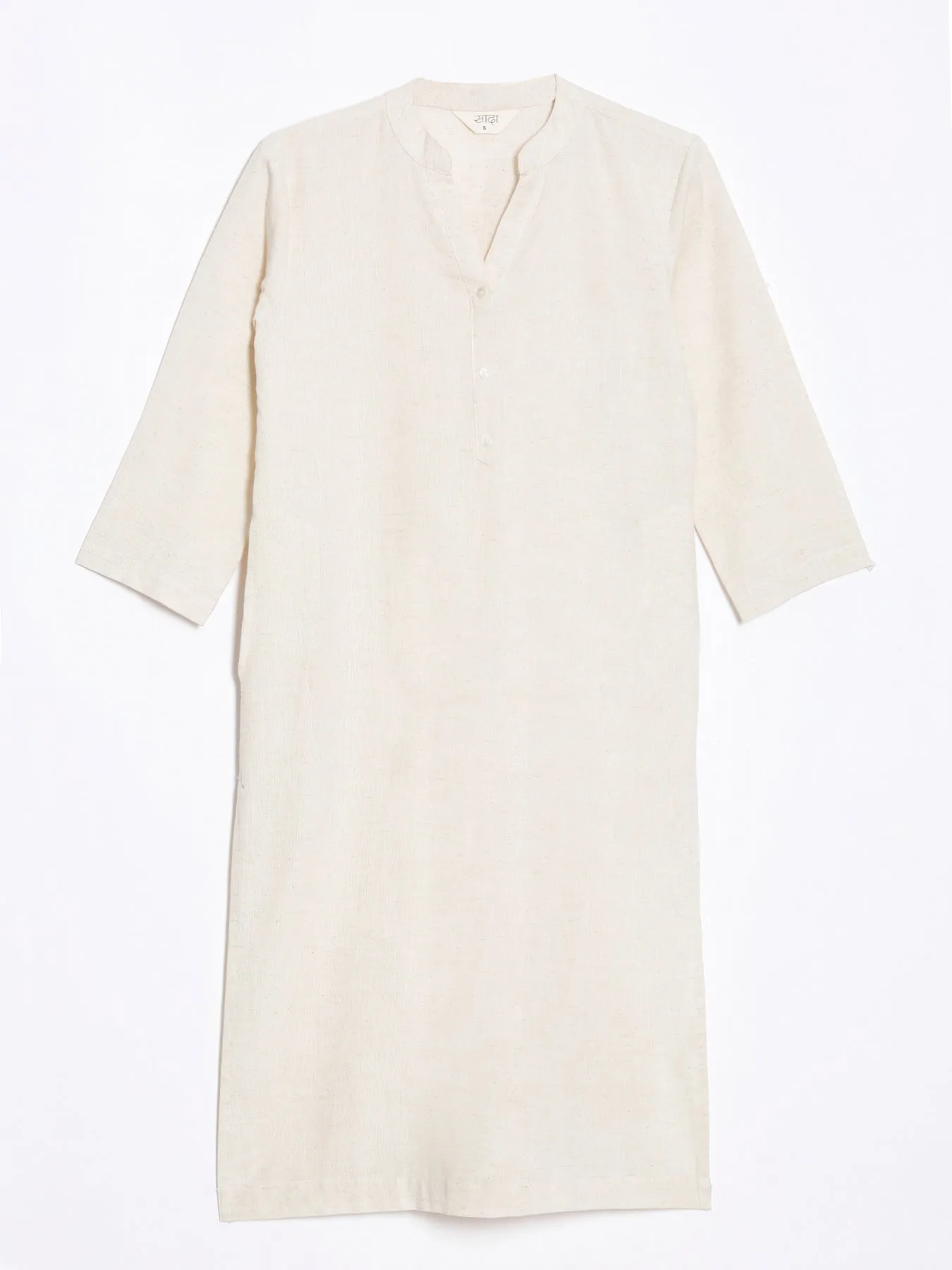 Ecru Airy Linen Long Kurta