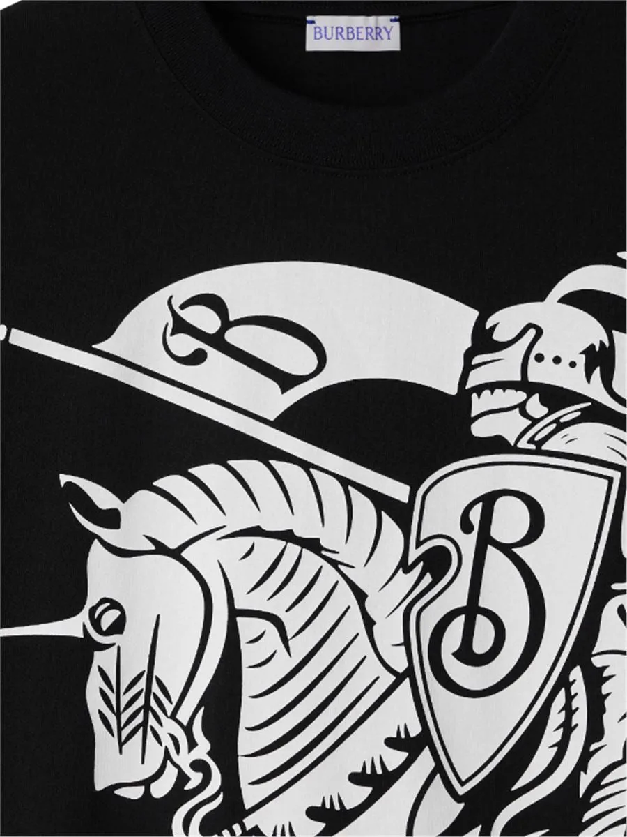 EQUESTRIAN KNIGHT-PRINT COTTON T-SHIRT