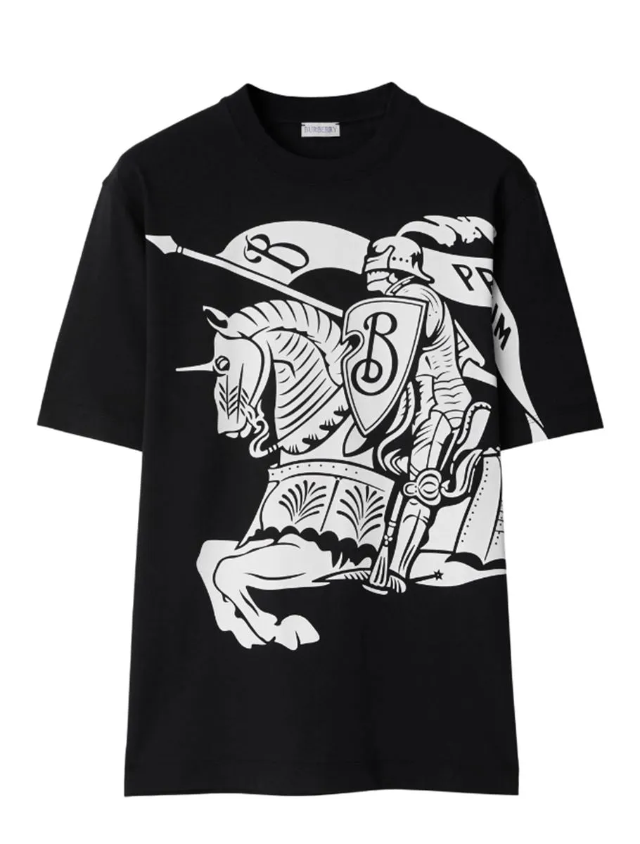 EQUESTRIAN KNIGHT-PRINT COTTON T-SHIRT