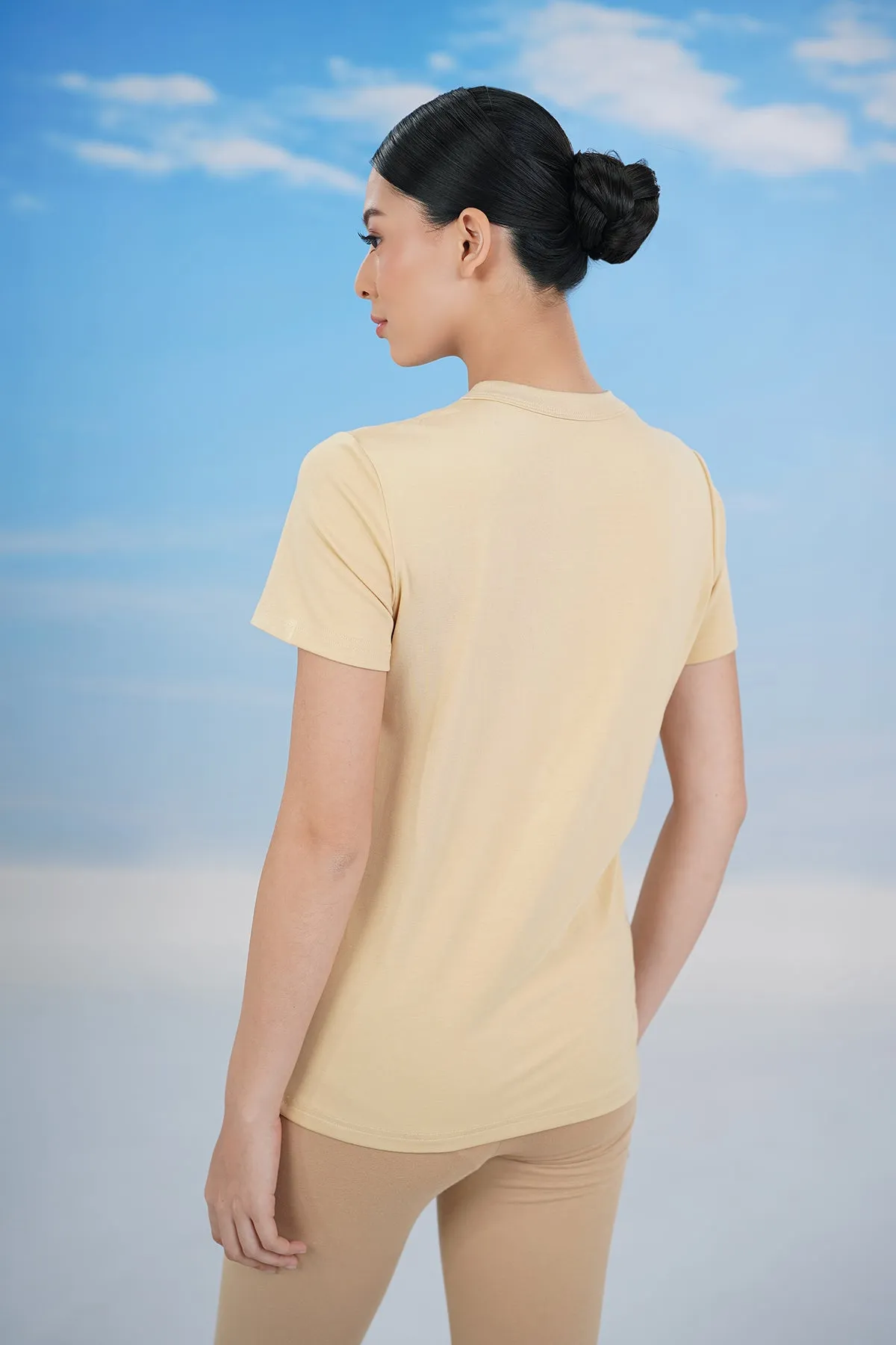 Everyday Inner Short Sleeves - Almond