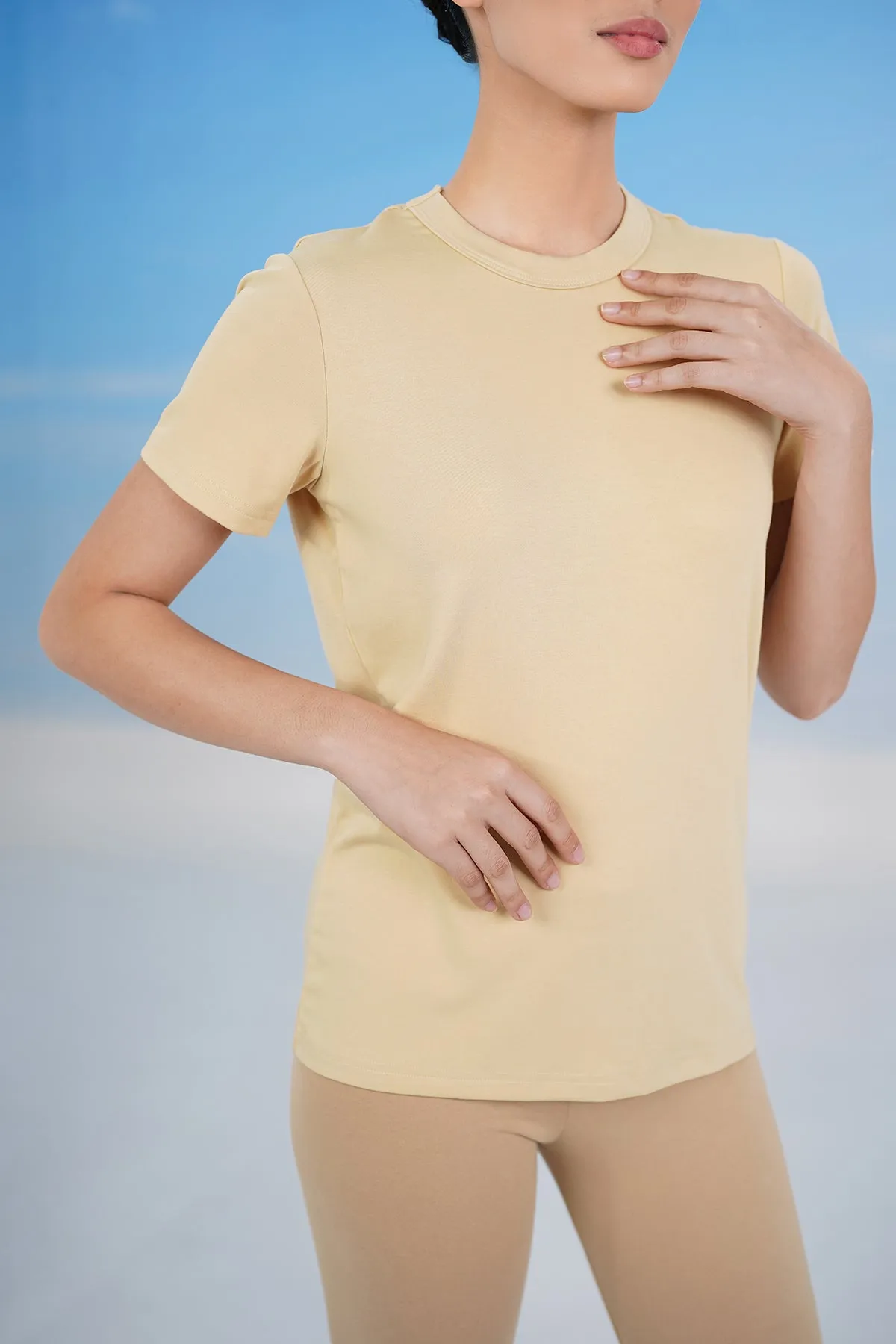 Everyday Inner Short Sleeves - Almond