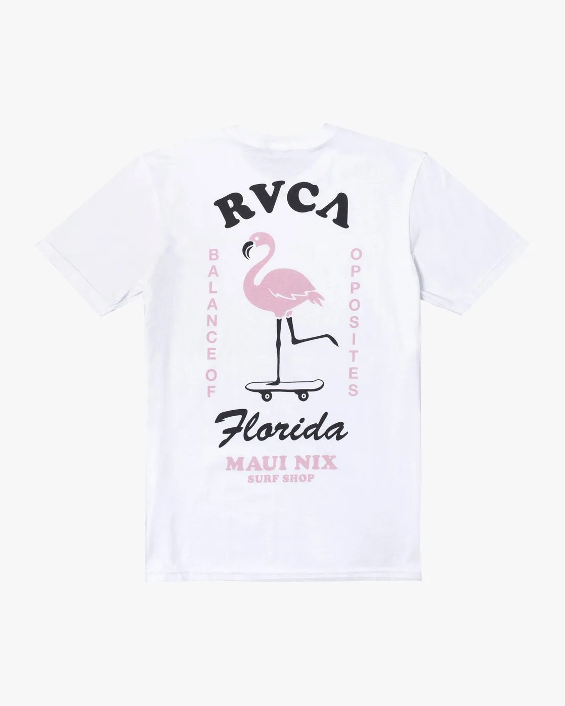 Florida Flamingo Maui Nix Tee - White