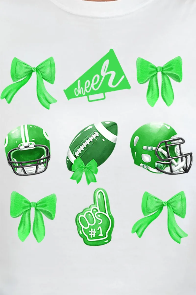 Green Blitz And Bows Comfort Colors Adult Ring-Spun Cotton Tee