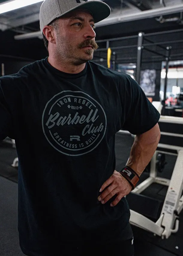 GYM BUDDY BARBELL OVERSIZED WORKOUT TEES