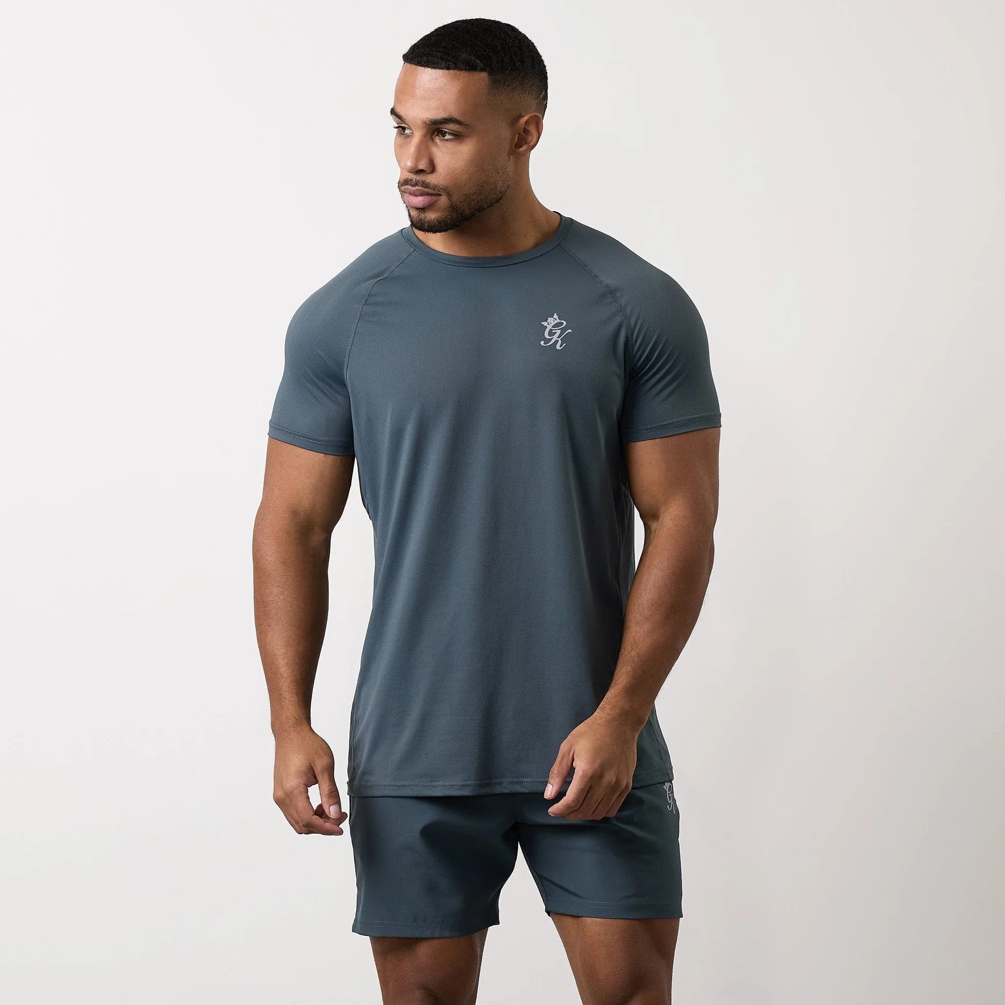 Gym King Energy Tee - Slate Grey