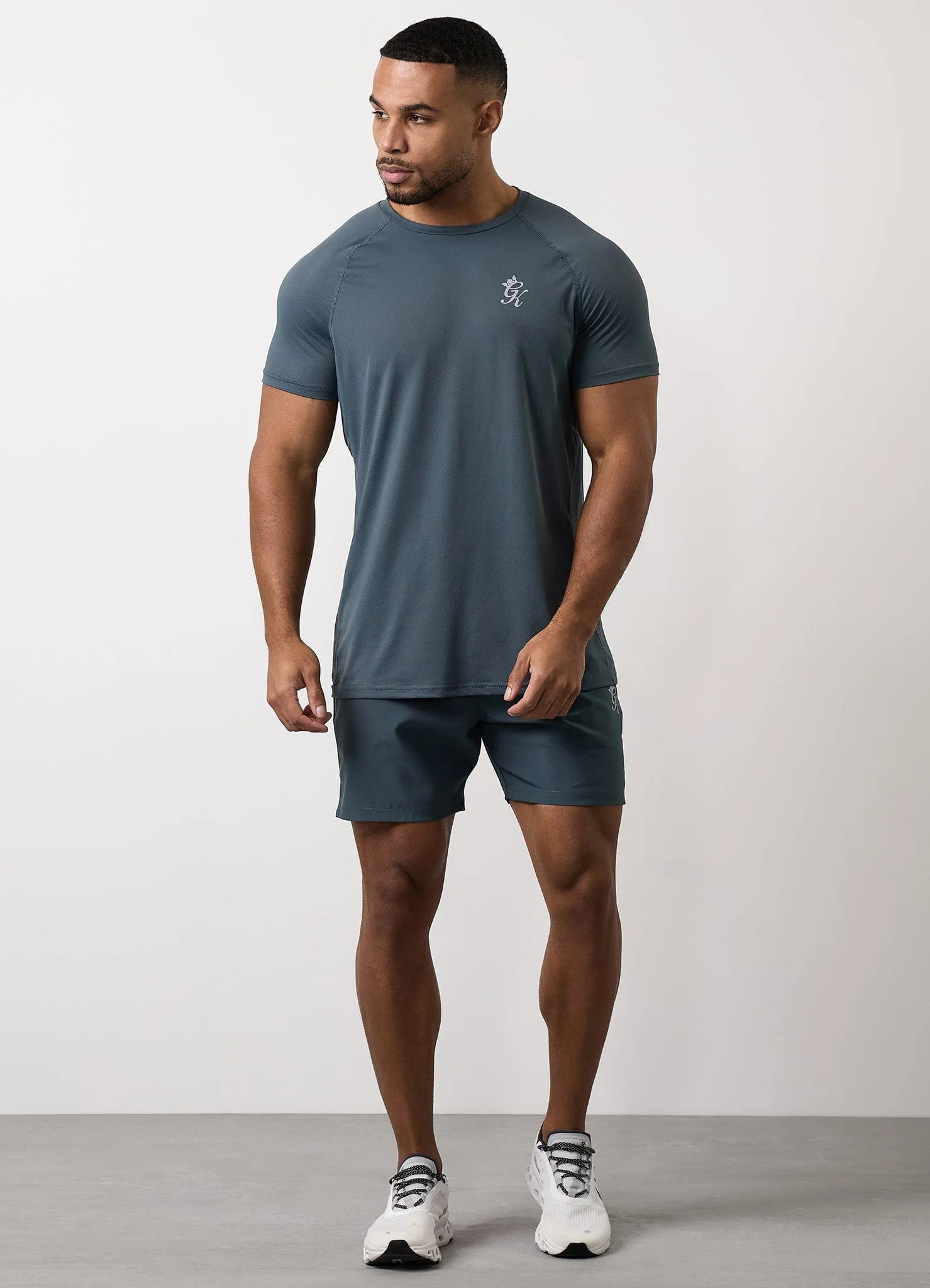 Gym King Energy Tee - Slate Grey