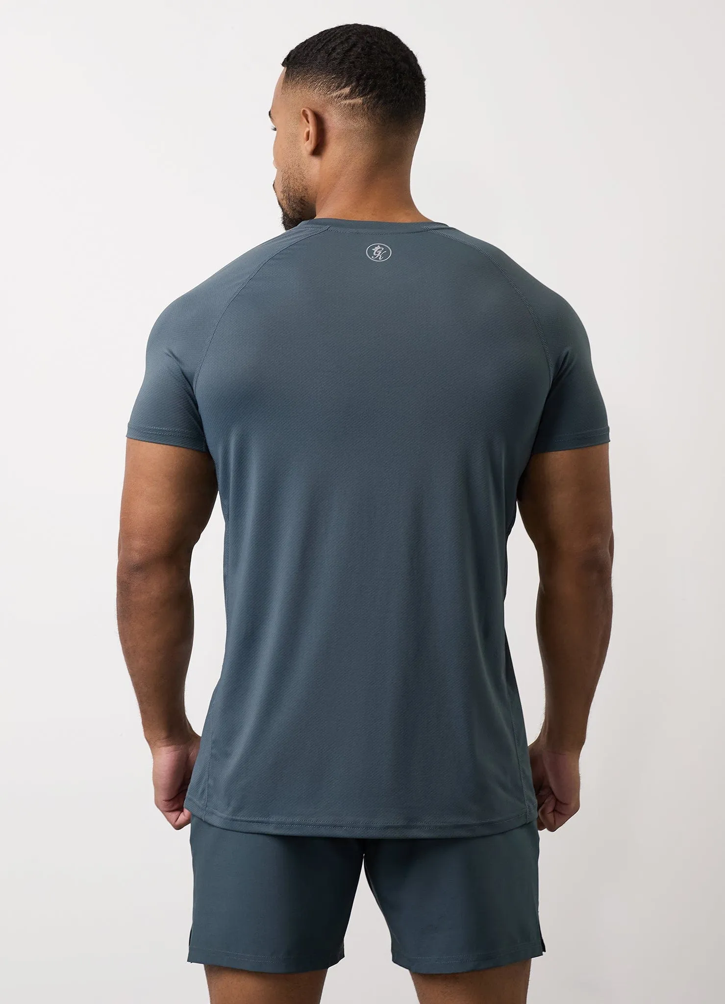 Gym King Energy Tee - Slate Grey