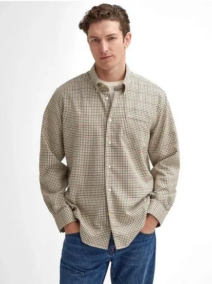 Henderson Thermo Weave Shirt in Ecru by Barbour