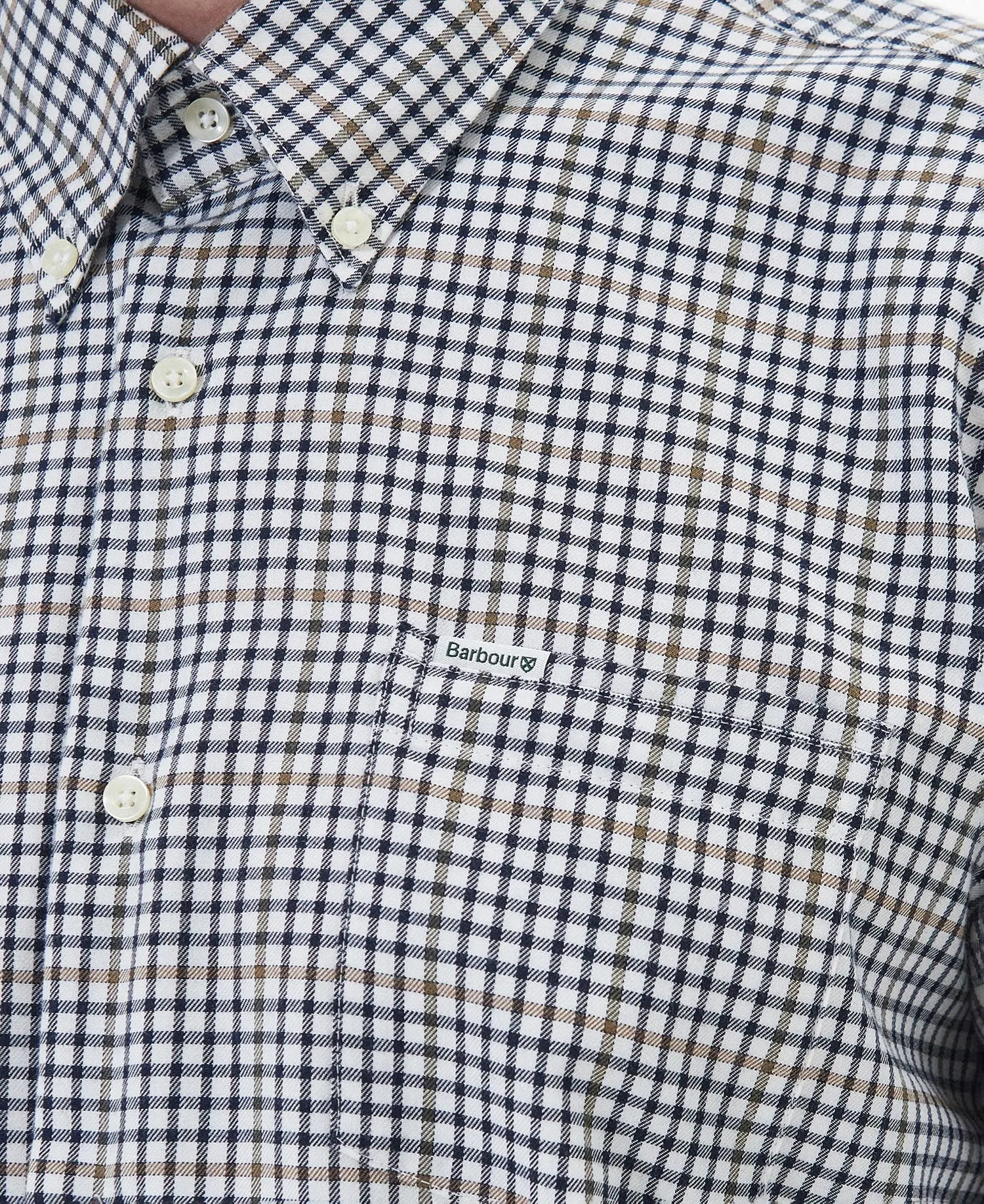 Henderson Thermo Weave Shirt in Whisper Classic White by Barbour